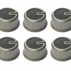 Thetford Spares - 6 Pack Drive Control Knob Set in Black for Caravan or Motorhome